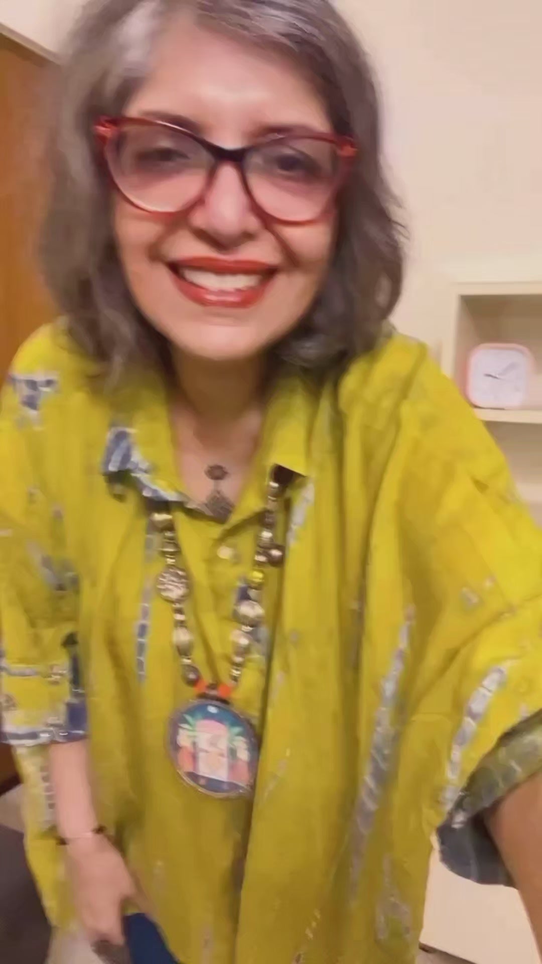 Shibori Shirt (Mustard)